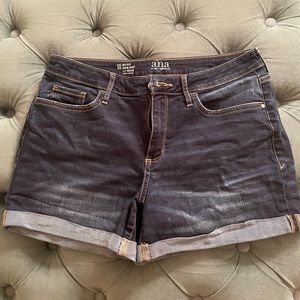 Ana denim mid rise shorts size 10